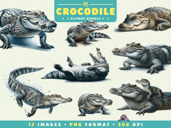 Download Watercolor Crocodile Clipart - Watercolor Collection