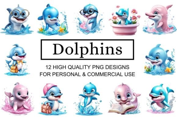 Download Adorable Baby Dolphin Clipart - Dolphin clipart Collection