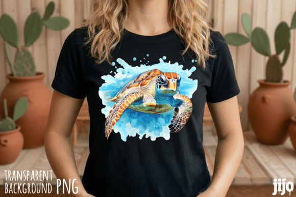 Download Turtle Ocean Watercolor Marine PNG - Watercolor Collection