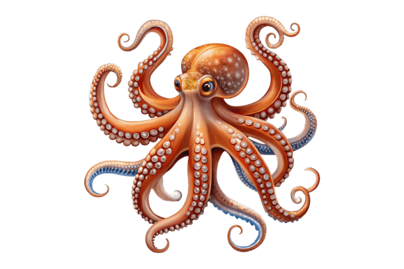 Download Catton Octopus Clipart PNG Design - Octopus clipart Collection
