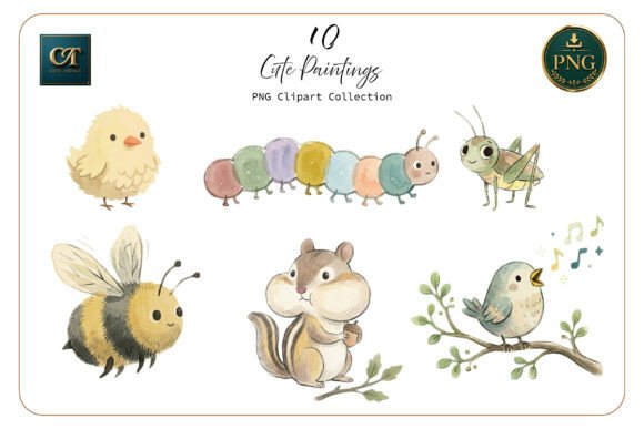 Download Cute Watercolor Animal Clipart Set - Watercolor Collection