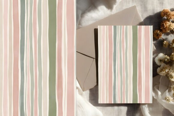 Download Painterly Pastel Stripe Pattern - Pattern Collection