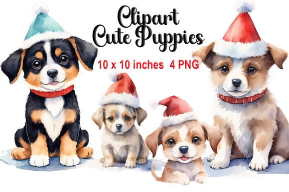 Download Clipart Cute Puppies, Watercolor PNG - Watercolor Collection