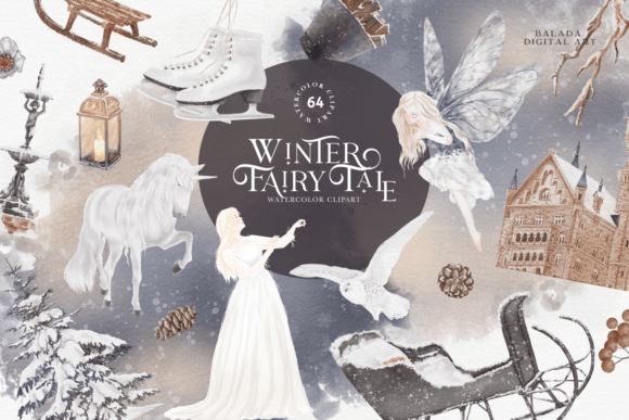 Download Winter Christmas Watercolor Clipart PNG - Watercolor Collection