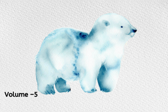 Download Watercolor Arctic Animals Clipart - Watercolor Collection