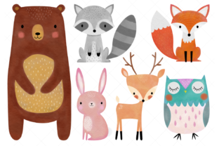Download Watercolor Woodland Animals Clipart - Watercolor Collection