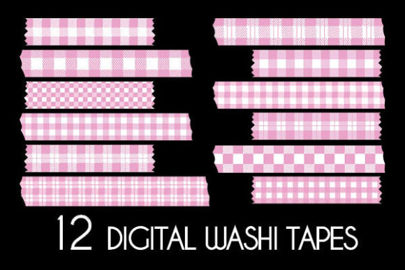 Download Pink Buffalo Plaid Washi Tapes Patterns - Pattern Collection