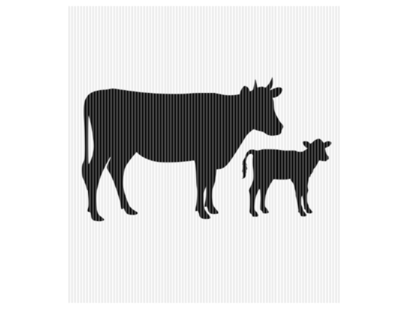 Download Cow and Calf Animal Graphic - Animal graphic Collection