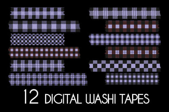 Download Purple Plaid Washi Tapes Patterns - Pattern Collection