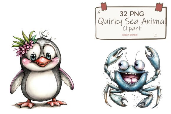 Download Cute Ocean Animals Watercolor Clipart Bu - Cute ocean animals Collection