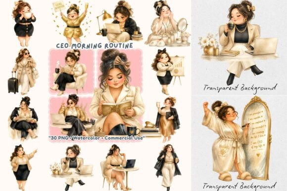 Download Aesthetic Boss Babe CEO Girl Watercolor - Watercolor Collection