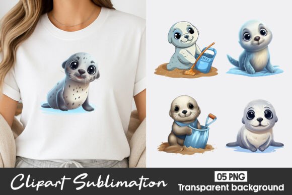 Download Cute Seal Watercolor Clipart PNG - Watercolor Collection
