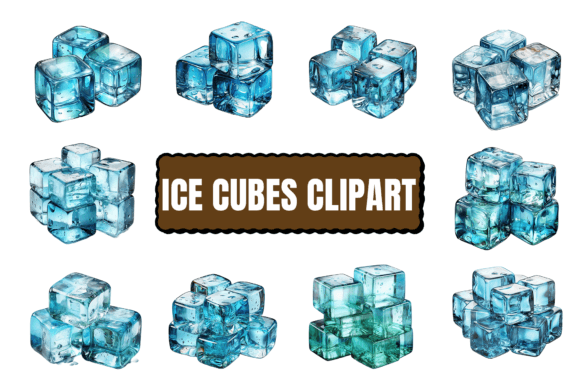 Download Watercolor Ice Cubes Clipart - Watercolor Collection