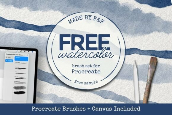 Download Free Watercolor Procreate Brush Sampler - Watercolor Collection
