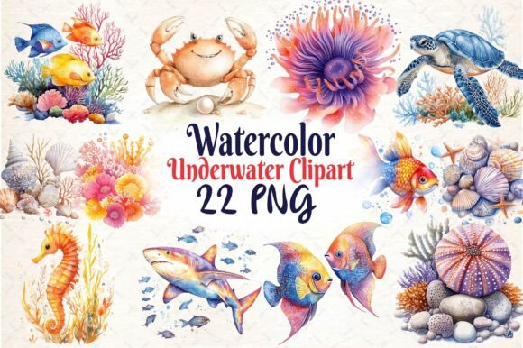 Download Underwater Watercolor Collection - Watercolor Collection