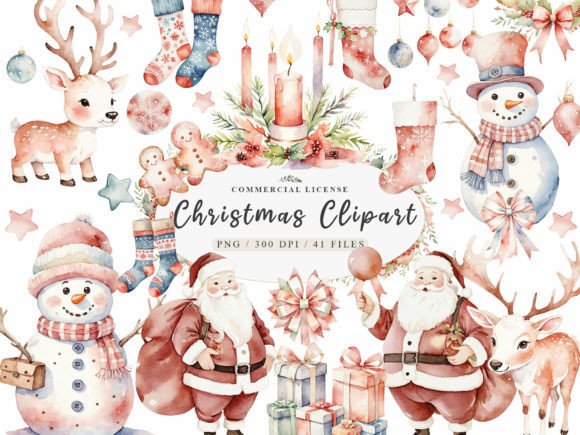Download Santa Claus Png,Watercolor Christmas PNG - Watercolor Collection