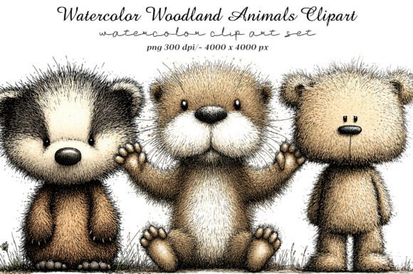 Download Watercolor Woodland Animals Clipart - Watercolor Collection