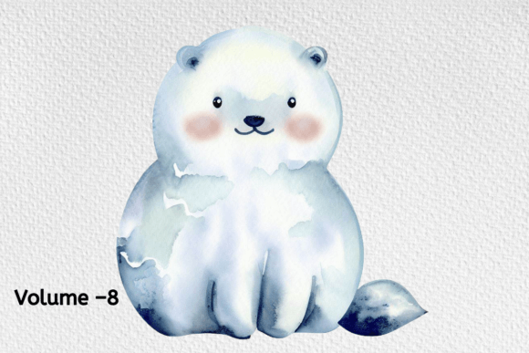Download Watercolor Arctic Animals Clipart - Watercolor Collection