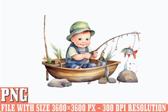Download Watercolor Fishing Fox Clipart - Watercolor Collection