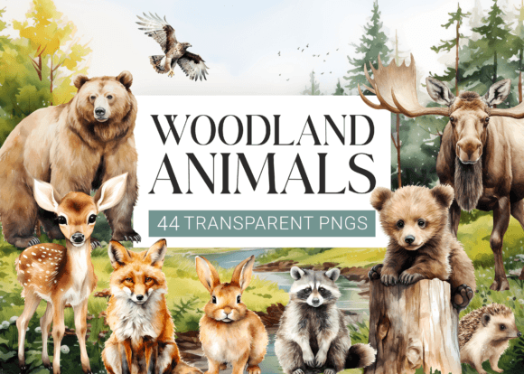 Download Watercolor Woodland Animals Clipart - Watercolor Collection