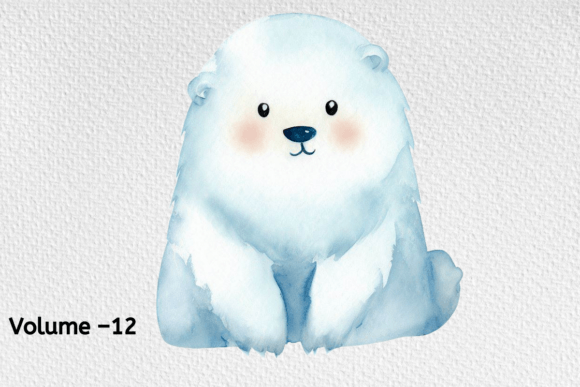 Download Watercolor Arctic Animal Clipart Vol–12 - Watercolor Collection