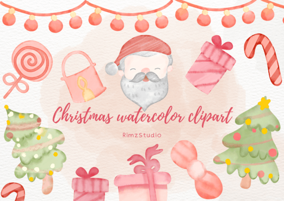 Download Christmas Watercolor Clipart PNG - Watercolor Collection