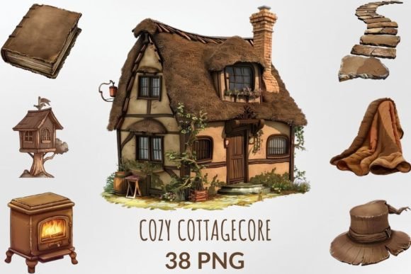 Download Watercolor Cozy Cottagecore Collection - Watercolor Collection