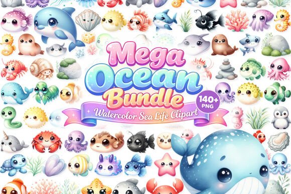 Download 140+ Cute Ocean Animals Clipart - Cute ocean animals Collection