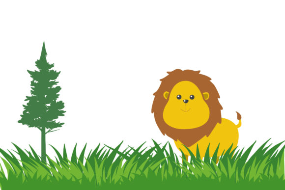 Download Lion Cute Animal Graphic Design - Animal graphic Collection